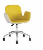 In a new generation of open offices and in shared offices, this comfortable and stylish working chair will stand out.