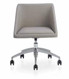 There is a puffed up additional padding on the seating surface which add this chair extra comfort as well as very nice looking design gimmick.