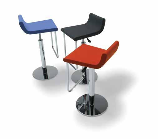 dem bar. alp nuhoğlu With its simple form, the Dem Bar is a minimal barstool that incorporates both seriousness and comfort. Dem Barstool is height adjustable and swivel.