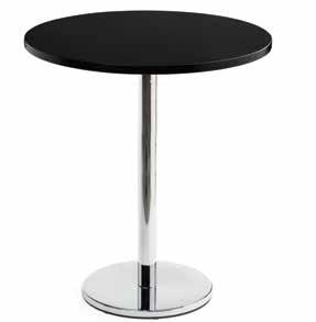 Round, square and rectangular table tops are produced as veneer, lacquer or melamine. Kafe ve restoranlar için uygun bir masadır.