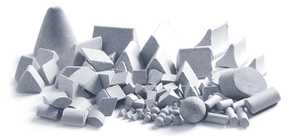 Consumables Seramik Aşındırıcı Taşlar Ceramic Grinding Medias Üçgen Triangle Açılı Üçgen Oblique