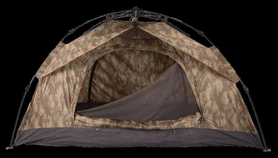 MILITARY TENTS Çadır Dış kumaşı; %100 naylon, ripstop, hafif ve çok yumuşak tuşeye sahiptir.