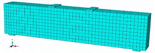 H. OZTURK et al./ ISITES2016 Alanya/Antalya - Turkey 1550 3. Analitik Çalışma Çalışmada numerik analizler ABAQUS/Standard v.6.13-2 [5] kullanılarak gerçekleştirilmiştir.