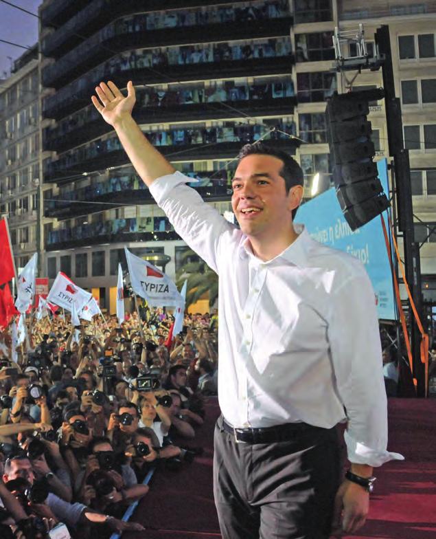 GÜNCEL n Yunanistan da seçimleri kazanan Syriza Partisi nin lideri Alexis Tsipras.