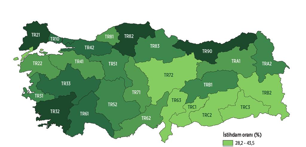 İşsizlik oranı erkeklerde 0,2 puanlık azalışla %9,4 kadınlarda ise 0,4