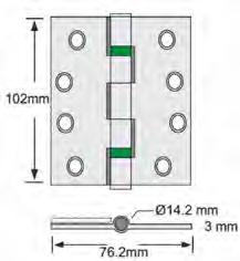 Z-102x102x3,0mm 2-Yüzüklü 15215-6900 VBH Yaprak Menteşe Z-114x102x3,0mm 2-Yüzüklü 15220-6902 VBH Yaprak