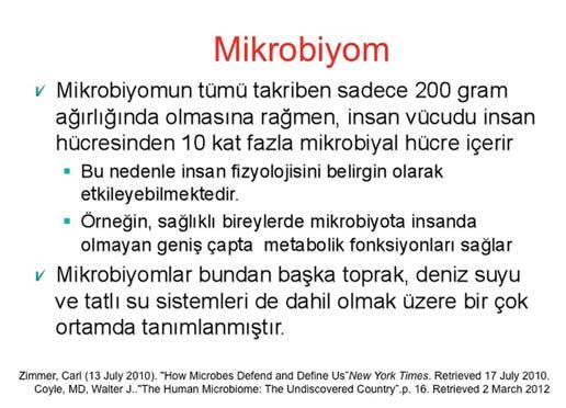 gerektiği kavramından yola çıkarak Joshua Lederberg tarafından türetilmiş bir terim. Burada bir kavramdan daha bahsetmek lazım. Burada tek tek mikroorganizmalardan bahsetmiyoruz.