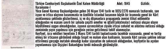 Tahsin Sever - 1925 Kürt Hareketinin Yapısı ve Hedefleri 38 dolayı diyoruz ki Cumhuriyet dönemi başta olmak üzere Anadolu halklarının tarihi yeniden yazılmalıdır 42 Sayın Bayrak ın belirttiği gibi