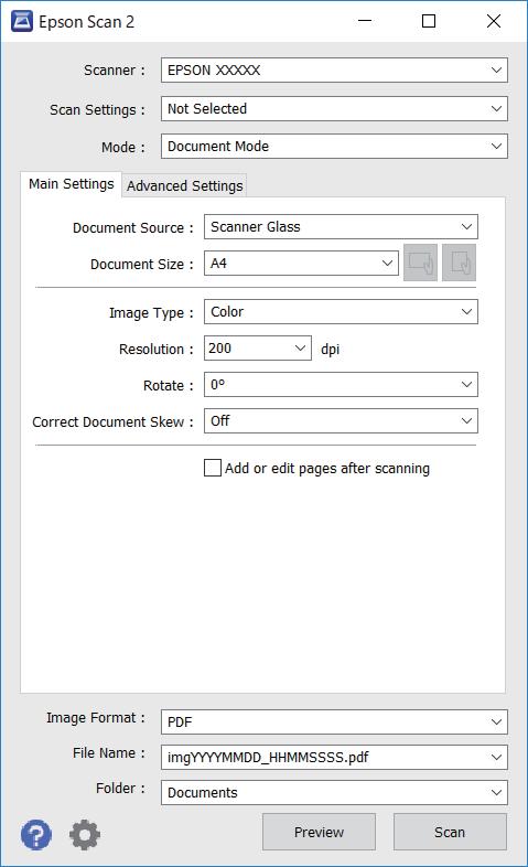 Tarama 6. Dosya kaydetme ayarlarını yapın. Resim Biçimi: Listeden kaydetme biçimini seçin. BITMAP ve PNG hariç her kaydetme biçimi için ayrıntılı ayarları yapabilirsiniz.