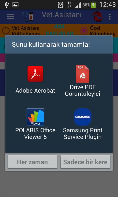 Bölüm yukarıdaki gibi görünür. Bu durumda kayıt edilen dosya türü simgelerden seçilerek dosyaya ulaşılır. Örneğimizde ANATOMİ.pdf ve ANATOMİ.