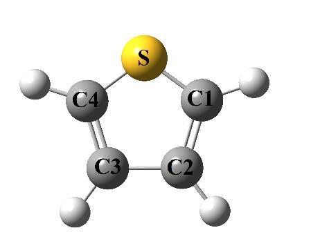4.5.3 Tiyofen Türevleri Tiyofen molekülü, hetereo atom (S) içermesi ve aromatik olmasından dolayı ilgi gören moleküllerden biridir.