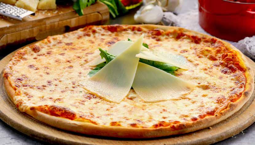 Pizzalar MANTARLI BİBERLİ PİZZA Mantar, yeşilbiber, domates sos ve mozzarella peyniri ile.