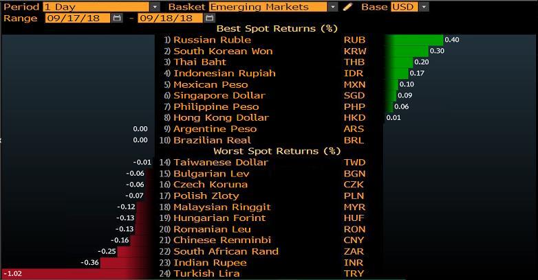 GELİŞEN ÜLKE PARA BİRİMLERİNİN DOLAR A KARŞI