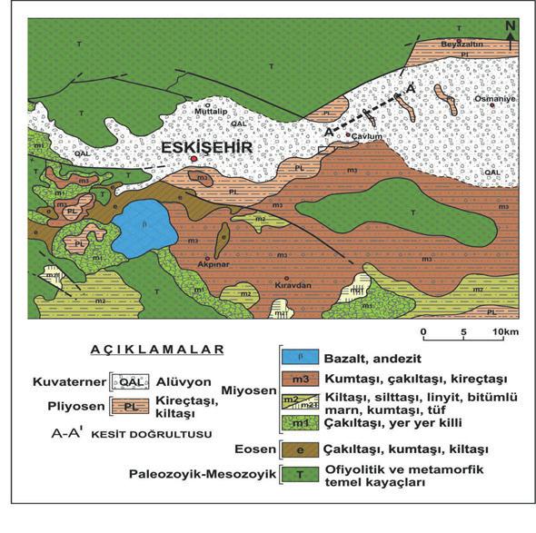 Eskişehir Alpu Termik Santral Projesi Nihai ÇED Raporu Hakkında TMMOB Jeoloji Mühendisleri Odası Görüşü Melanj, peridotit ve gabroyik kayalar birbirleriyle, metamorfitler ve metadetritikler de bir-