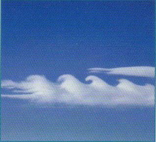 Dalga Bulut Dalga lar, farklı yoğunluk sıcaklıktaki hava tabakaları arasınki etkileşime bağlı özel tür