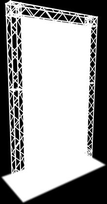 Crown Truss MODÜLER SİSTEM 763 & 764 Model 763 Truss Single Banner 2 x 90 cm Modül 4 x 120