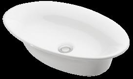 OINOS 57 cm TEZGAHÜSTÜ LAVABO /