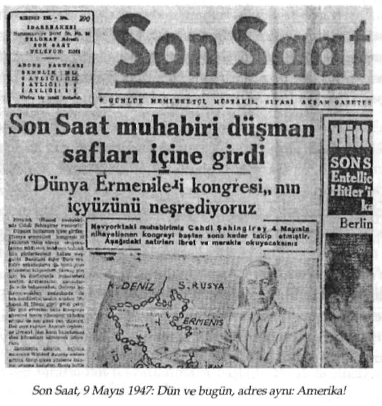 Bu Dosyayı Kaldırıyorum Türk gazetelerinde o zamanlar Ermeni konusunun canlılığını koruduğu anşalmaktadır.
