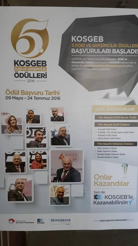 amaçlandığı belirtildi. 5.KOSGEB KOBİ VE GİRİŞİMCİLİK ÖDÜLLERİ BAŞVURULARI BAŞLADI.