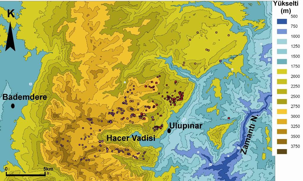 6.1 Aladağlarda belirlenen