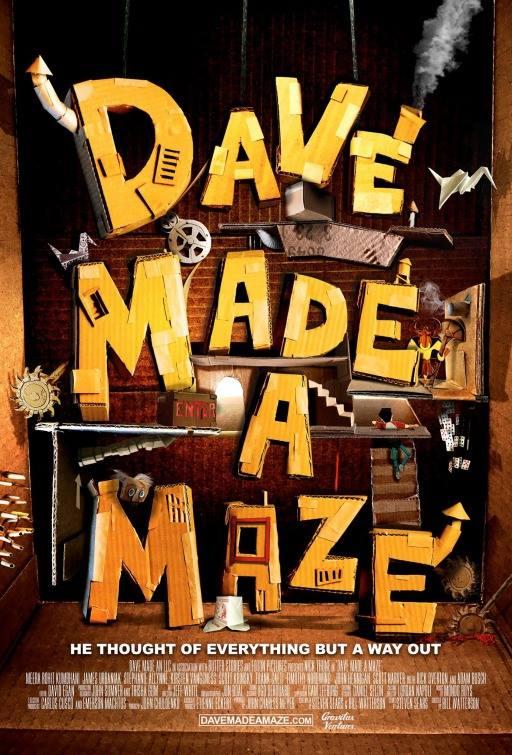 AKENGİN, MAZLUM, G., H. (2018). Film Afişleri Örnekleri Üzerinden Tipografik Düzenlemelerin Gör. Algı Göre İnc. ulakbilge, 6 (30), s.1613-1623. 3.2. Dave Made a Maze Görsel 2: Dave Made a Maze film afişi.