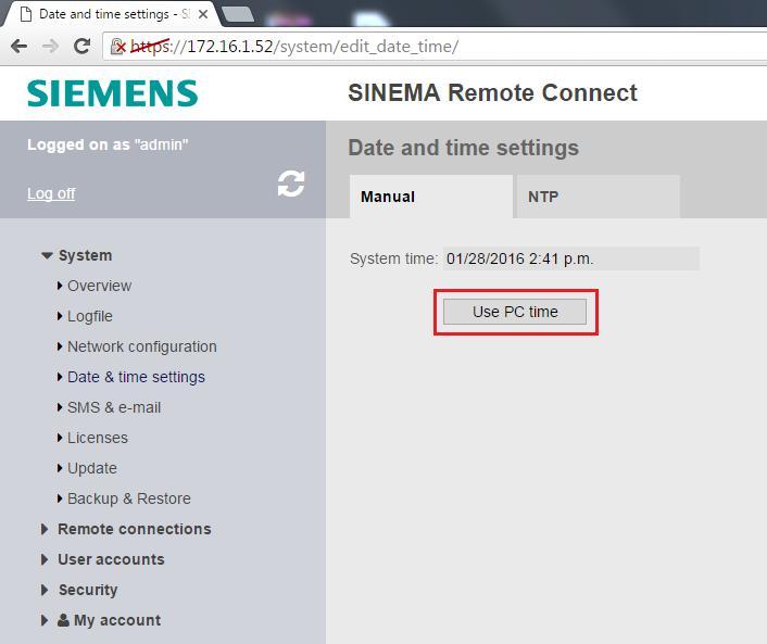 4. SINEMA RC Server Web Server ayarları Güvenli bağlantı için kullanılacak ve oluşturulacak, VPN sertifikaların