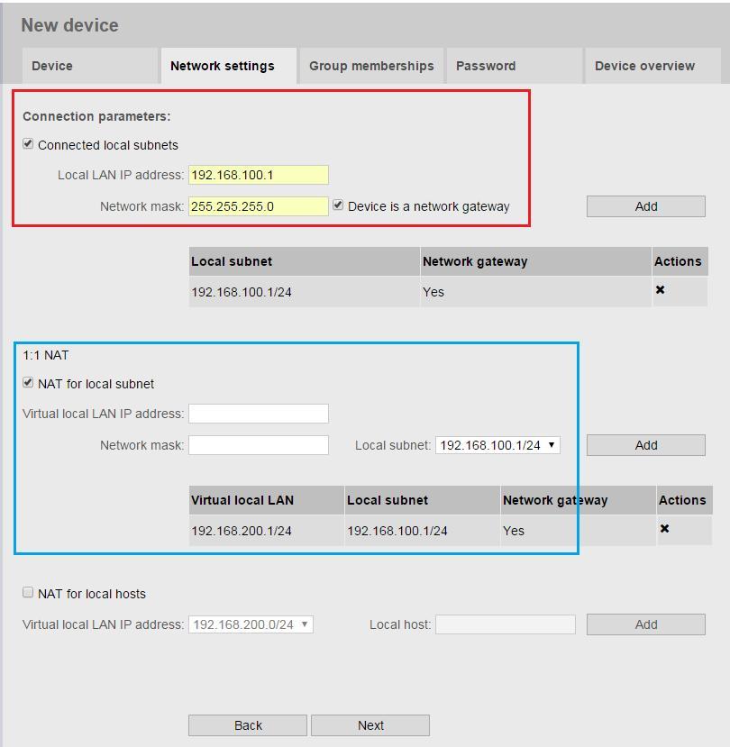 4. SINEMA RC Server Web Server ayarları SCALANCE S615 Cihazının eklenmesi Şayet uzaktan erişilecek IP adresleri farklı subnetlerde ise, sadece Kırmızı kutudaki ayar yeterli olacaktır. Buradaki 192.