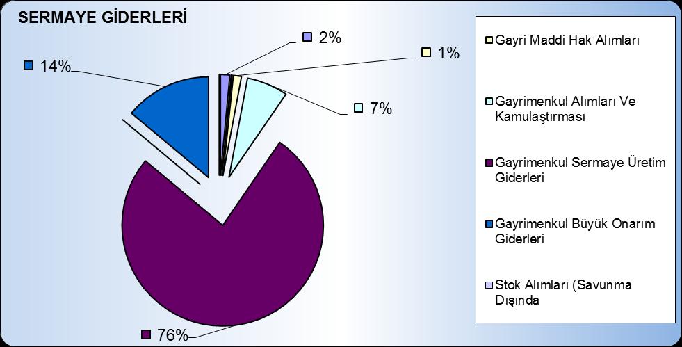 2015-2016 Yılları Ocak-Haziran Döneminde Sermaye Giderleri Gerçekleşmesi Grafiği