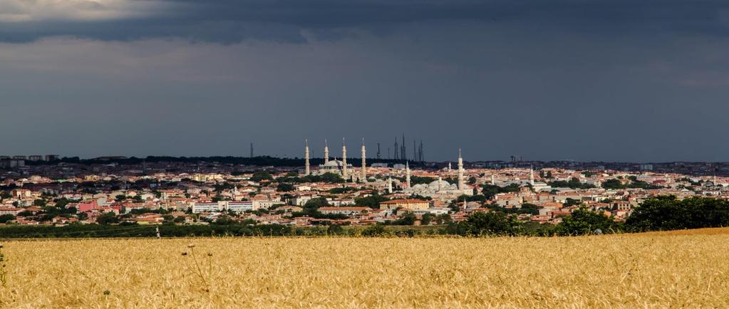 6.098 km2 lik yüzölçümlü ilin büyük bir bölümünü kaplayan platolar ve bereketli ovalarıyla ülkemizin tarım kenti olarak bilinen Edirne, Kültür ve Turizm Bakanlığınca