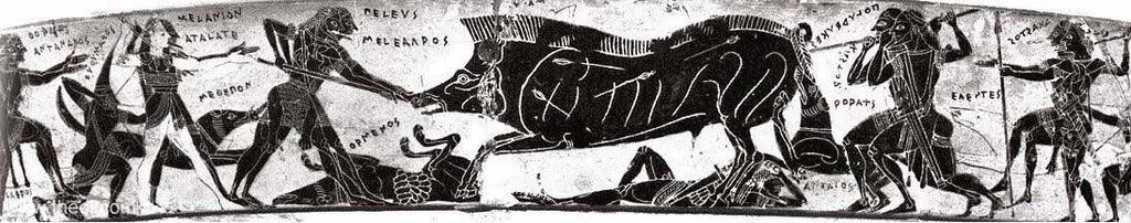 f) Artemis, Oineus-Kalydon Domuzu Kalyon bölgesi kralı Oineus tanrıçaya karşı suç işler.