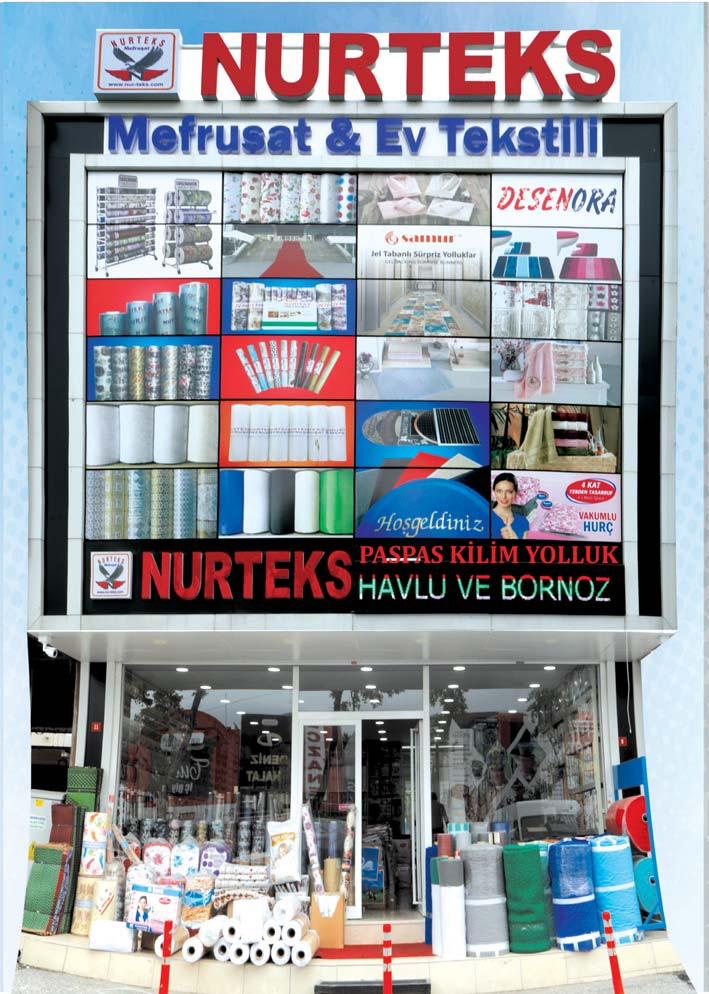 NURTEKS YAVUZ GÜNGEN İTH. İHR. TEKS. MEF. ve EV GER. SAN. TİC. LTD. ȘTİ. TOPTAN SATIȘ MAĞAZALARI IMPORT EXPORT FACTORY SALES STORE desenora Merkez: İstoç 9.