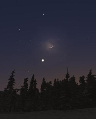 Aralık 2011 Gezegenler Merkür: Giderek Güneş'ten uzaklaşsa da ay boyunca ufuktan fazla yükselmeyecek.