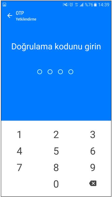 Android Cihazlar Üzerinden OTP nasıl aktive edilmektedir? Mobil platformun Hesaplar kısmına gidin ve ikonuna tıklayın.