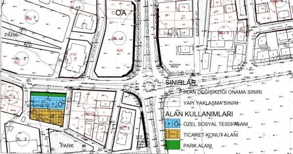 faaliyetine devam edebilmesi için Özel Sosyal Tesis Alanı olarak planlanmıştır. Artan nüfus için gerekli olan ilave sosyal ve teknik altyapı alanı olarak 307.