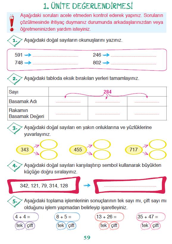 Çıkarma işlemi yaparken önce birler basamağındaki rakamların farkı bulunur. Sonra onlar basamağındaki rakamların farkı bulunur.