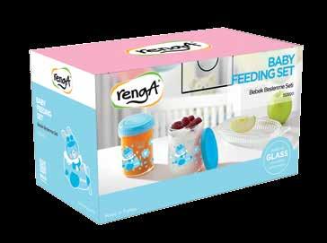 Hediyelik Kutu / Gift Box Cam Mama Kavanozu Glass Baby Food Jar