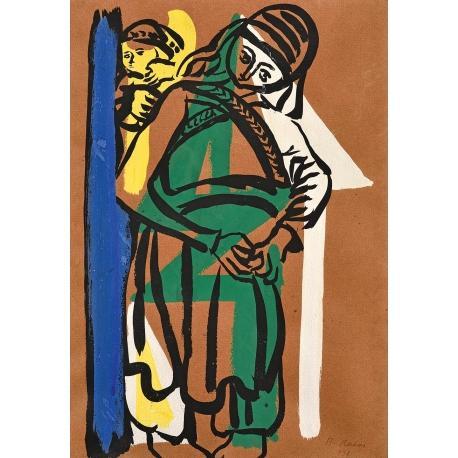 21 Resim 15: Bedri Rahmi Eyüpoğlu, Anne ve Çocuk, Kağıt Üzerine Guaj Boya, 32 x 23 cm.