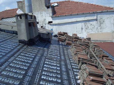 waterproofing on pitched roofs eğimli