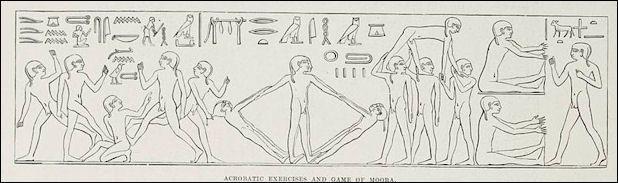 Triad'da bulunmaktadır (http://tr.brieffacts.org). Akrobatik egzersizler o dönemde Mısır ülkesinde insanların dinlendirilmesi ve eğlenmesi için etkinlikler yapıldığını düşündürmektedir.