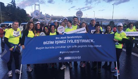 İyileştirenler Takımı çocuklar için koştu 13 Kasım 2016 da düzenlenen İstanbul Maratonu nda koşan Abdi İbrahim İyileştirenler Takımı, cezaevinde anneleriyle büyümek zorunda kalan çocukların eğitimi