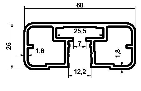 Q 40 Alüminyum Kare ve Dikdörtgen Küpește Profilleri Aluminium Square and