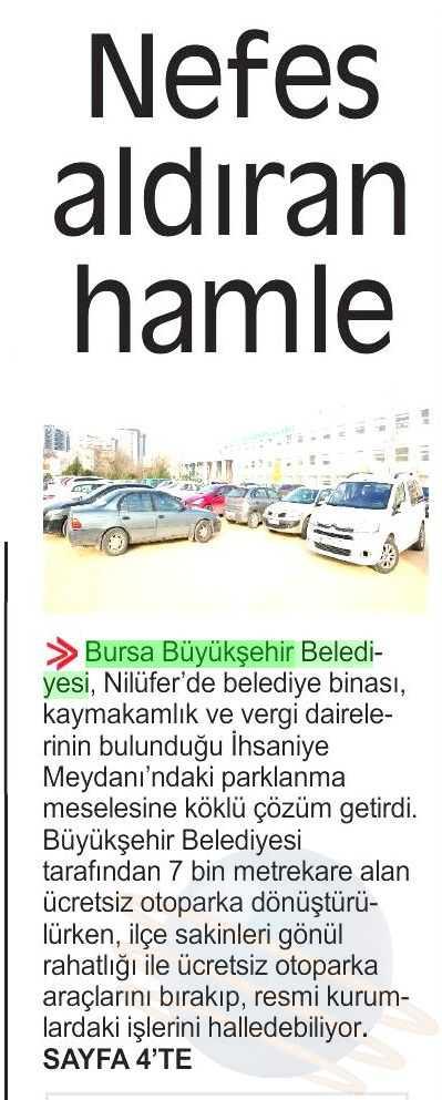 NEFES ALDIRAN HAMLE Yayın Adı : Bursa Kent