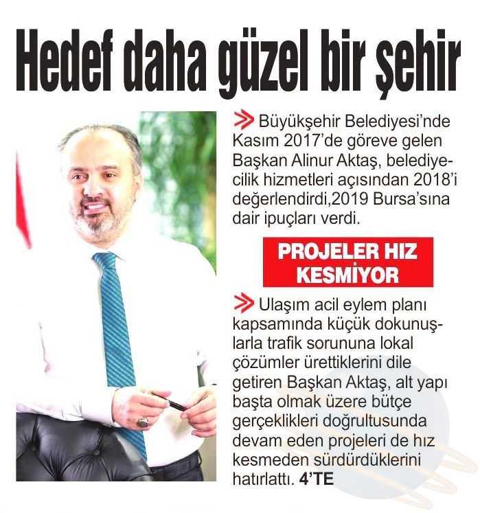 HEDEF DAHA GÜZEL BIR SEHIR Yayın Adı : Bursa