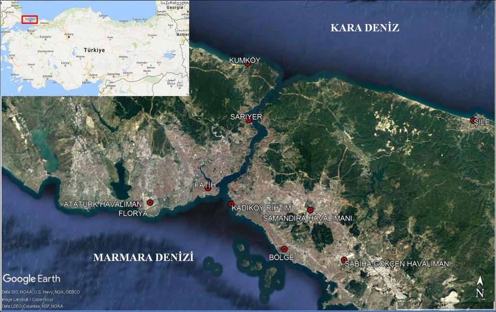 Mega Şehir İstanbul'un Fırtınalarının Araştırılması 333 değerlendirilmiştir.