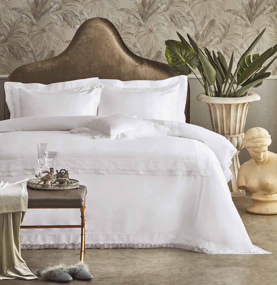 Véronique Bed Linen Premium, 100% Pima Cotton 600 TC Duvet Cover, Standard / Volant Pillowcase, Flat / Fitted / Top Sheet Nevresim Takımı Premium,