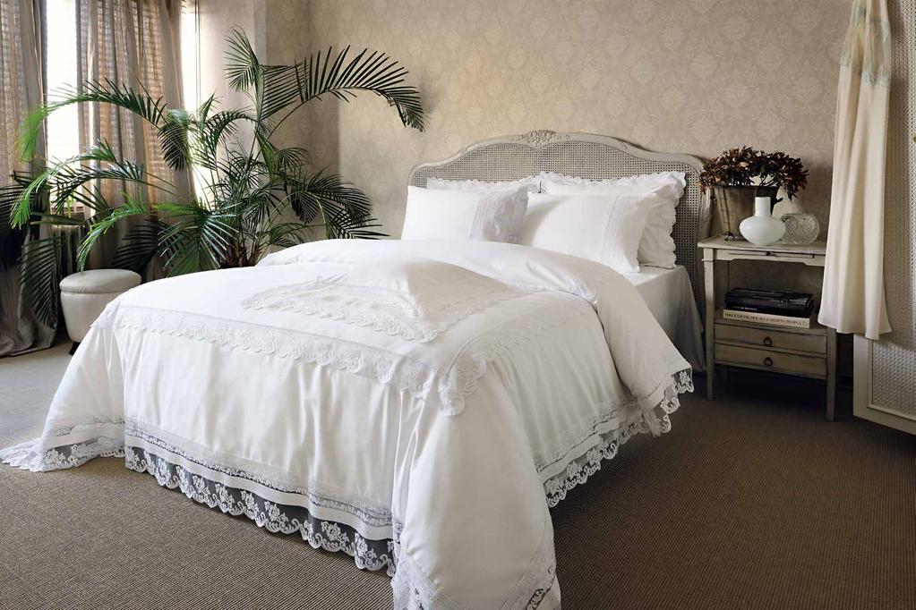 Ariane Bed Linen Premium, 100% Pima Cotton 400 TC, Colour: White Duvet Cover, Standard /