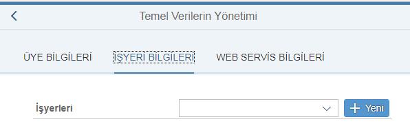 4. Üye Bilgileri İşyeri Bilgileri ekranında; mevcut işyerleri görüntülenebilmekte, gerek varsa bilgilerinde güncelleme yapılabilmektedir.