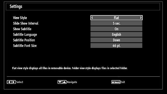 You can follow the disabled functions with the change of the icons. RETURN (Exit): Back to fi le list. INFO: Displays help screen. English - 51-0..9 (Numeric buttons): Jumps to the selected fi le.