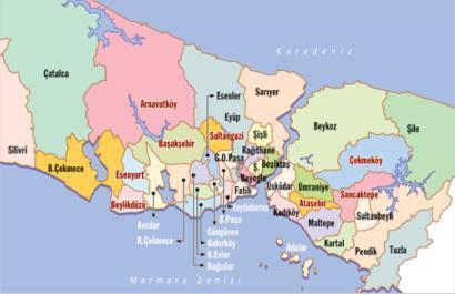 3.2 Özel Veriler - Gayrimenkulün Bulunduğu Bölgenin Analizi 3.2.1 İstanbul İli İstanbul, Türkiye nin en yüksek nüfuslu, ekonomik ve kültürel açıdan önemli şehridir.