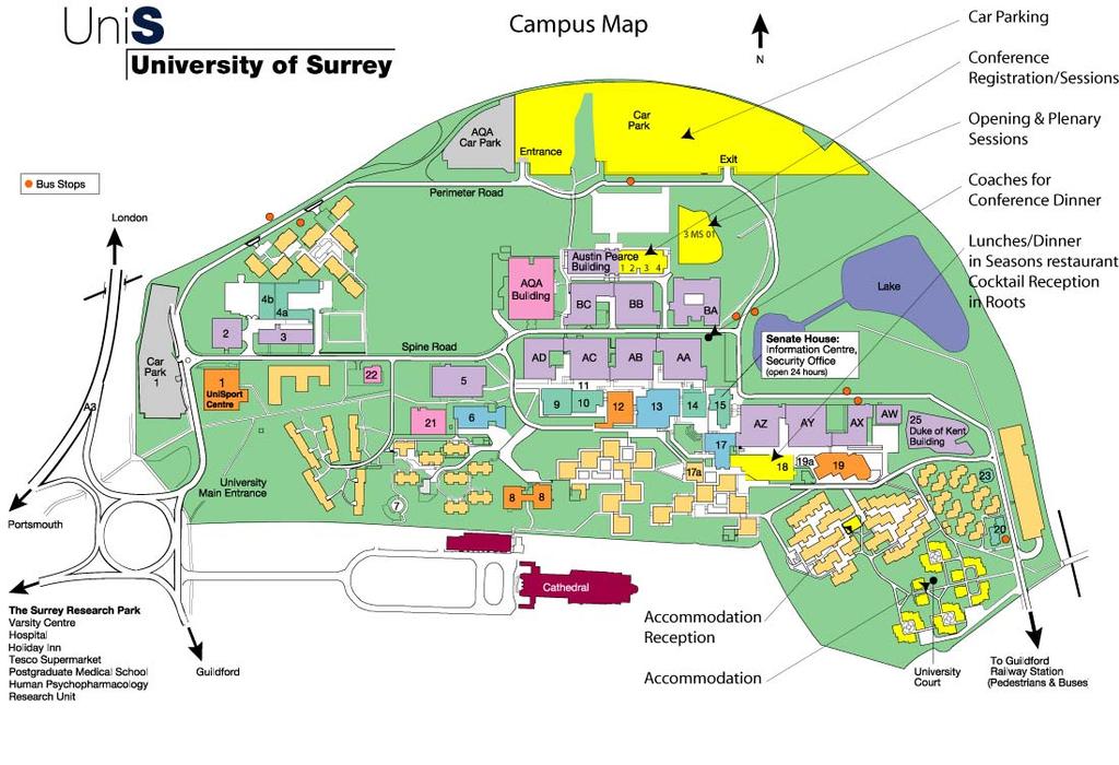 Şekil522.52 Lineer tip yerleşim modeli üniversite örneği, Surrey Üniversitesi, İngiltere aaaaaaaaaıı(linde 1971, Kortan 1981) 2.